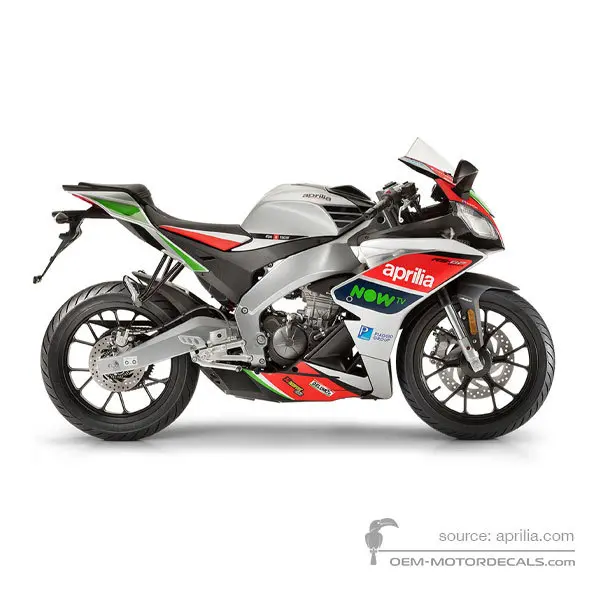 Aprilia RS125 Replica 2017 - Plata - Replica