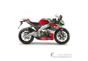 Aufkleber für Aprilia RS125 Replica 2018 - Rot • Aprilia OEM-Aufkleber