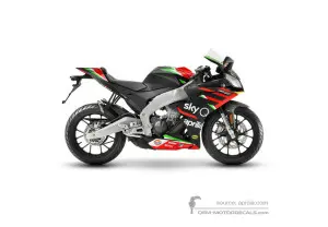 Decals for Aprilia RS125 Replica 2019 - Black • Aprilia OEM Decals