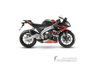 Adesivi per Aprilia RS125 GP Replica 4T 2021 - Nero • Aprilia Adesivi OEM
