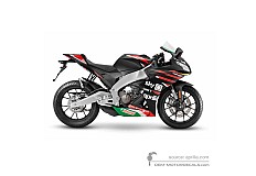 Autocollants pour Aprilia RS125 GP Replica 4T 2022 - Noir • Aprilia Autocollants OEM