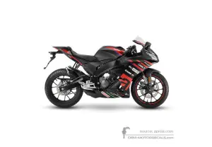 Decals for Aprilia RS125 GP Replica 4T 2023 - Black • Aprilia OEM Decals