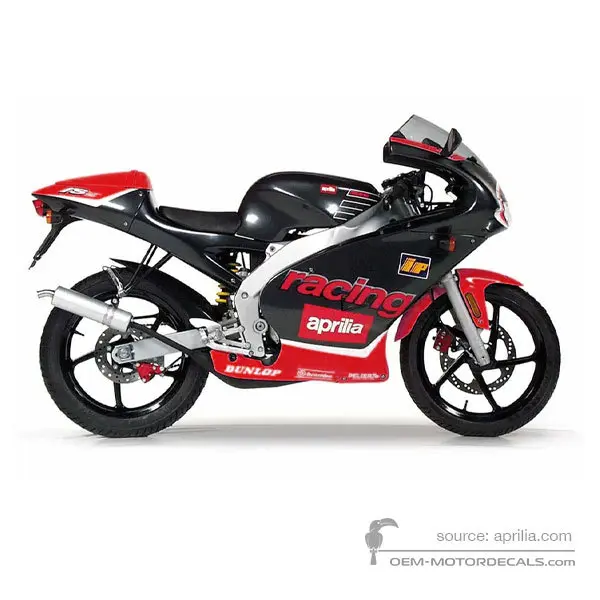 Aprilia RS50 2000 - Nero Rosso - Aprilia Black / Red Fluo