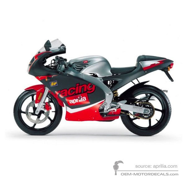Stickers voor Aprilia RS50 2001 - Zwart • Aprilia OEM Stickers