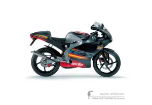 Autocollants pour Aprilia RS50 2003 - Noir • Aprilia Autocollants OEM
