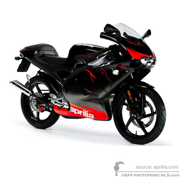 Pegatinas para Aprilia RS50 2005 - Negro • Aprilia Pegatinas OEM