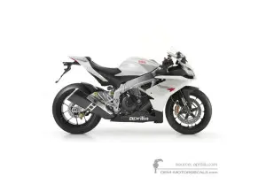 Aufkleber für Aprilia RSV4 1000R 2010 - Weiss • Aprilia OEM-Aufkleber