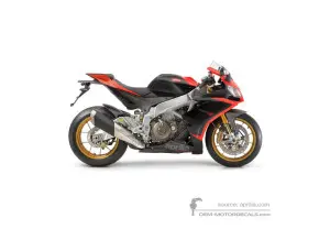 Stickers voor Aprilia RSV4 1000R Factory 2013 - Zwart • Aprilia OEM Stickers