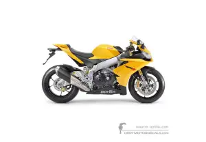 Aufkleber für Aprilia RSV4 1000R 2012 - Gelb • Aprilia OEM-Aufkleber