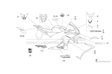 Aprilia RSV4 1000R Factory 2013 - Zwart