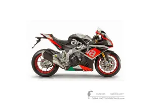 Naklejki do Aprilia RSV4 1000 Factory 2015 - Czarny • Aprilia Naklejki OEM