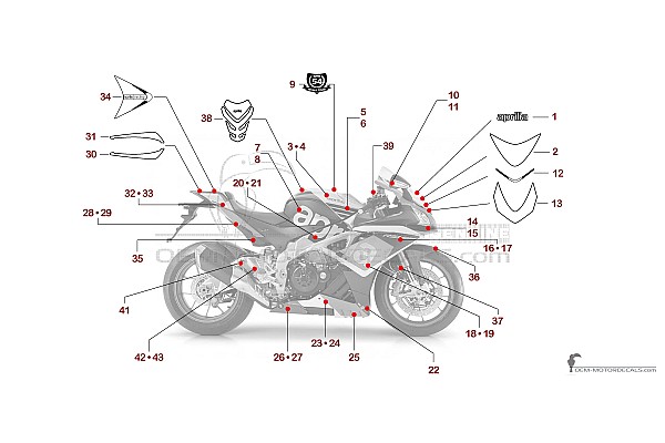 Aprilia RSV4 1000 Factory 2015 - Zwart