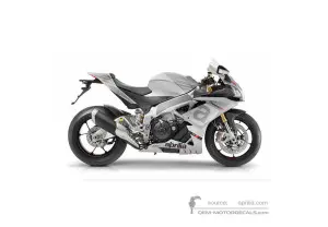 Adesivi per Aprilia RSV4 1000RR 2015 - Grigio • Aprilia Adesivi OEM