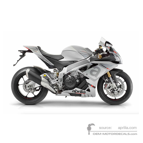 Decals for Aprilia RSV4 1000RR 2015 - Gray • Aprilia OEM Decals