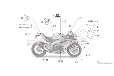 Aprilia RSV4 1000RR 2015 - Grigio