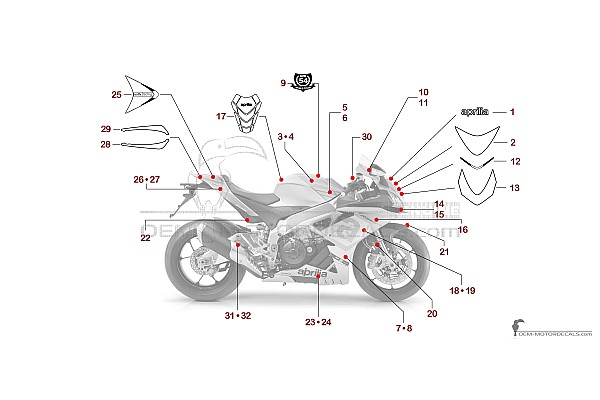 Aprilia RSV4 1000RR 2015 - Grigio