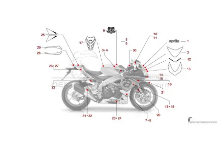 Aprilia RSV4 1000RR 2016 - Gray