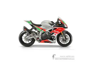 Adesivi per Aprilia RSV4 1000 Factory 2018 - Argento • Aprilia Adesivi OEM