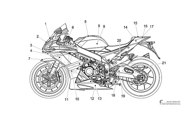 Aprilia RSV4 1100 Factory 2019 - Zwart
