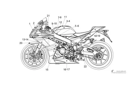 Aprilia RSV4 1100 Factory 2021 - Red