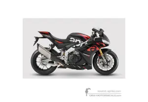 Stickers voor Aprilia RSV4 1100 Factory 2023 - Zwart • Aprilia OEM Stickers