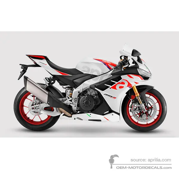 Aprilia RSV4 1100 Factory 2023 - White - Speed White