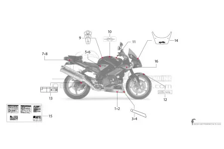 Aprilia RSV TUONO 1000 IE 2004 - Red