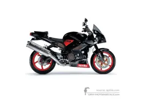 Decals for Aprilia RSV TUONO 1000 IE 2005 - Black • Aprilia OEM Decals