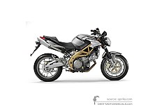 Autocollants pour Aprilia SHIVER 750 2008 - Argent • Aprilia Autocollants OEM