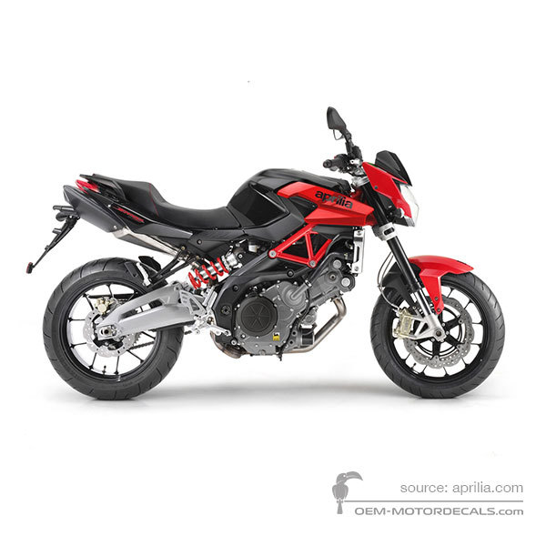 Stickers voor Aprilia SHIVER 750 2012 - Zwart • Aprilia OEM Stickers