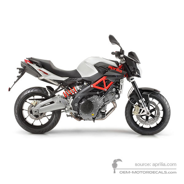 Stickers voor Aprilia SHIVER 750 2012 - Wit • Aprilia OEM Stickers