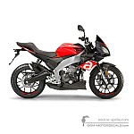 Aprilia TUONO 125 2017 - Red