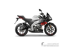 Decals for Aprilia TUONO 125 2017 - Silver • Aprilia OEM Decals