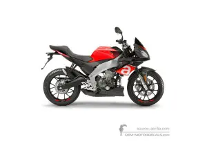 Decals for Aprilia TUONO 125 2018 - Red • Aprilia OEM Decals