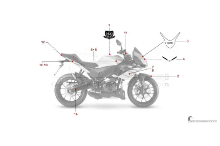 Aprilia TUONO 125 2023 - White