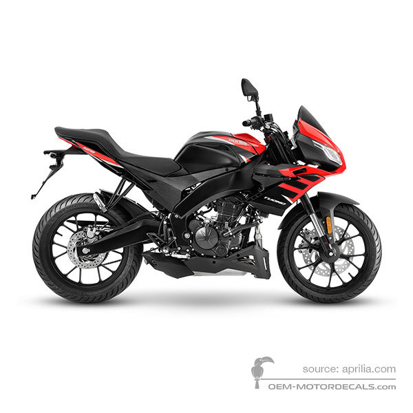Naklejki do Aprilia TUONO 125 2023 - Czarny • Aprilia Naklejki OEM