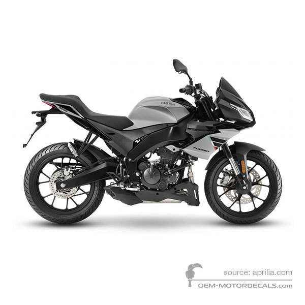 Decals for Aprilia TUONO 125 2023 - Gray • Aprilia OEM Decals