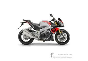 Aufkleber für Aprilia TUONO V4 1100RR 2017 - Grau • Aprilia OEM-Aufkleber