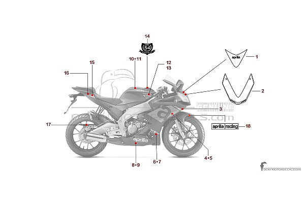 Aprilia RS4 50 2018 - Negro