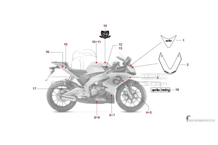 Aprilia RS4 50 2018 - Silver