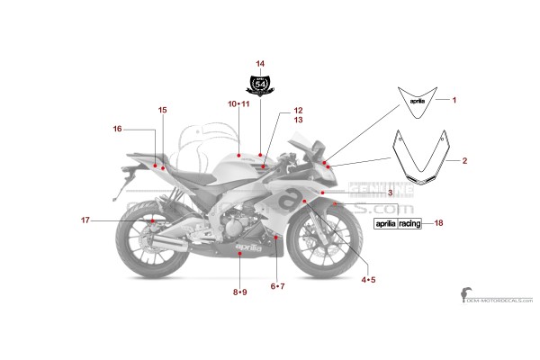 Aprilia RS4 50 2019 - Plata