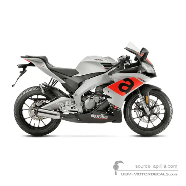 Aprilia RS4 50 2020 - Silber - Silver Speed