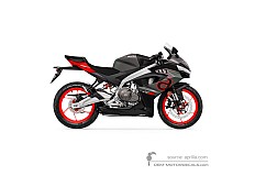 Adesivi per Aprilia RS457 2024 - Dark gray • Aprilia Adesivi OEM