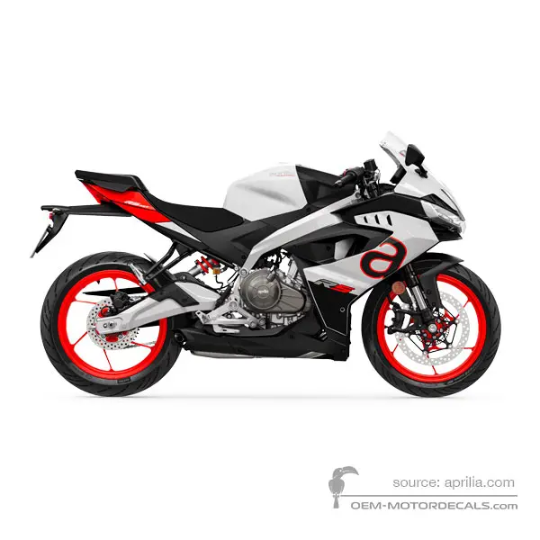 Aprilia RS457 2024 - White - Opalescent Light