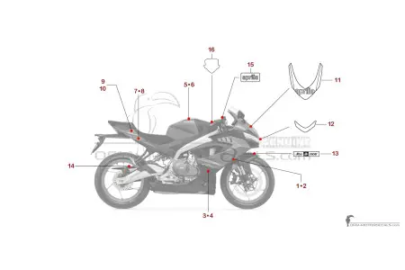 Aprilia RS457 2024 - Dark gray