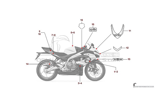 Aprilia RS457 2024 - White
