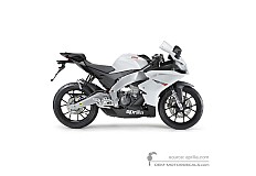 Decals for Aprilia RS4 50 2011 - White • Aprilia OEM Decals