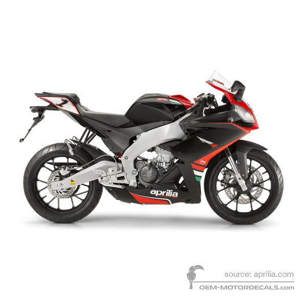 Pegatinas para Aprilia RS4 125 2013 - Negro • Aprilia Pegatinas OEM