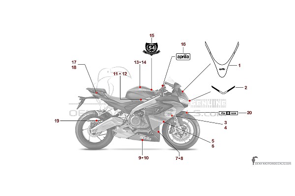 Aprilia RS660 2022 - Rood