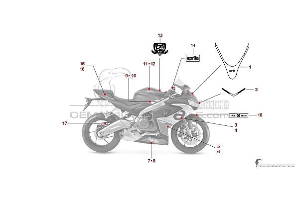 Aprilia RS660 2023 - Blau
